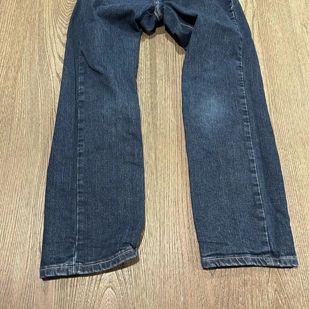 Sonoma Boys Straight Jeans Adjustable Waist Slim Fit Denim Dark Wash Size 10S